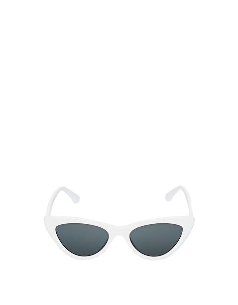 gafas de sol retro de ojos de gato en blanco de stradivarius white cat eye retro sunglasses