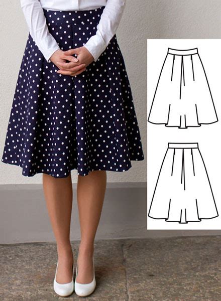 Skirt Pattern Classic Midi Sewing Pattern Gina Renee Designs