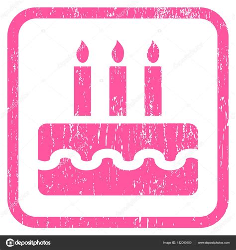 Ready to use in multiple sizes. Birthday Cake Icon Rubber Watermark — Stock Vector ...