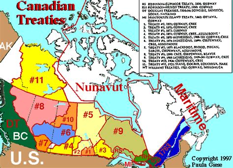 Canadian Native Nations Treaties Mapindex