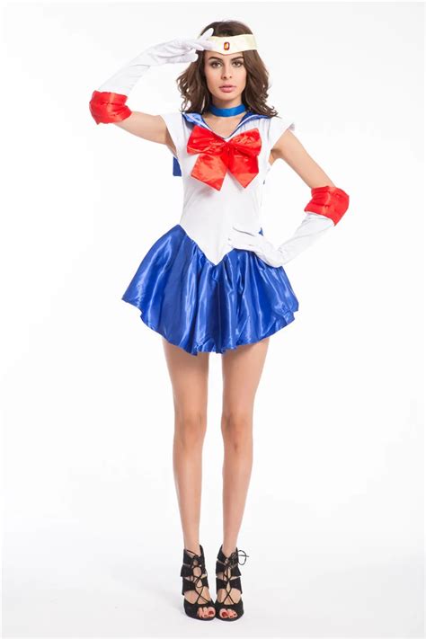 2015 New Anime Pretty Soldier Sailor Moon Cosplay Costume Female