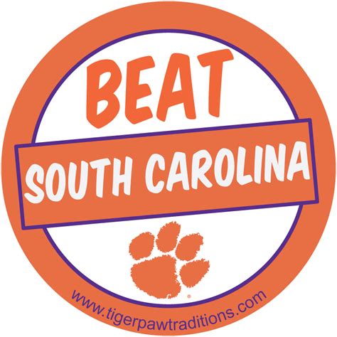 Beat South Carolina Clemson Clemson Paw Clemson Tigers Football Football Love College