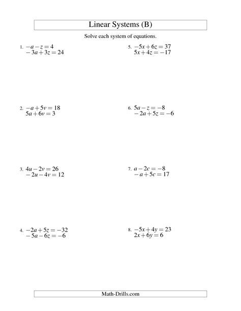 11 Solving Equations Worksheets 8th Grade