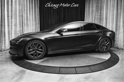 Used 2022 Tesla Model S Plaid Sedan Satin Black 1020 Hp Worlds