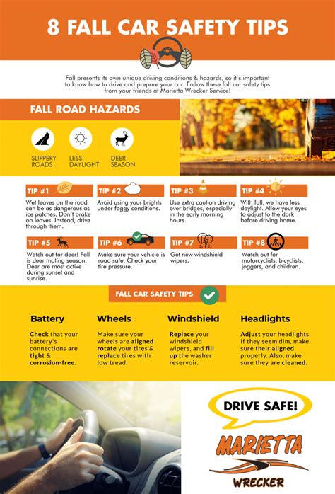 10 Fall Car Safety Tips To Follow Marietta Wrecker Service