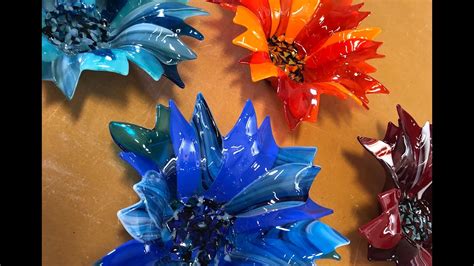 Fused Glass Flowers Youtube