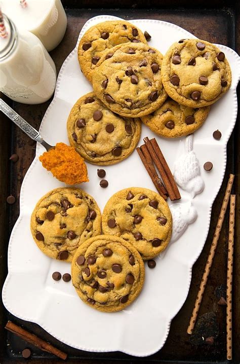 Non Cakey Pumpkin Spice Chocolate Chip Cookies Chelseas Messy Apron