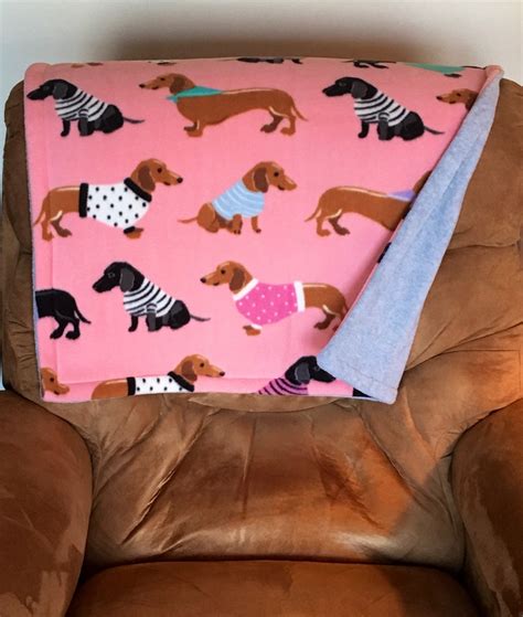 Dachshund Blanket Pet Blanket Fleece Dog Blanket Doxie Etsy