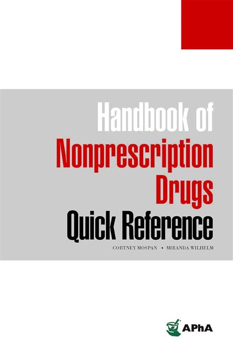 Handbook Of Nonprescription Drugs Quick Reference Cortney Mospan And