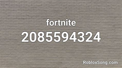 Fortnite Roblox Id Roblox Music Codes