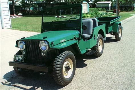 1949 Willys Jeep Cj3a 2 Door Convertible Front 34 70902