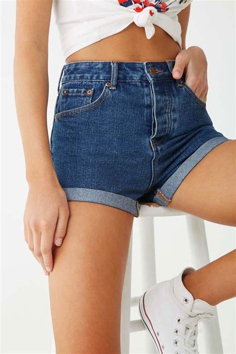 cuffed denim shorts forever 21 best jeans for women black ripped skinny jeans womens