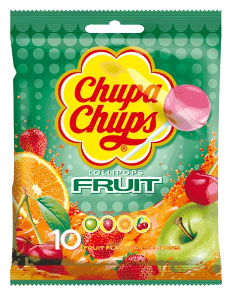 Chupa Chups 4 Fruit Flavors Lollipops Pack Of 3