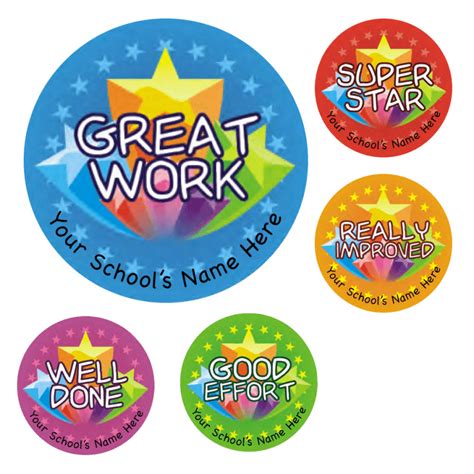 Star Work Stickers School Stickers For Teachers