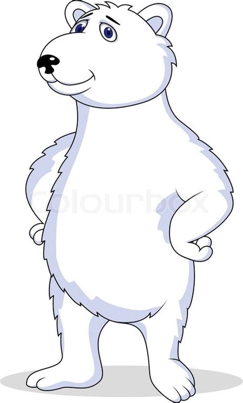 Polar Bear Cartoon Stock Vector Colourbox