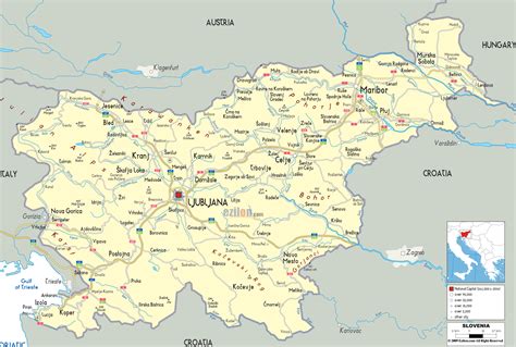 Maps Of Slovenia Detailed Map Of Slovenia In English Tourist Map Of