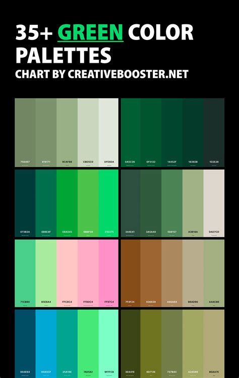 237 Shades Of Green Color Names Hex Rgb Cmyk Codes 59 Off