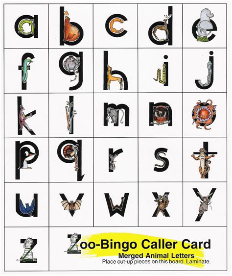Zoo Phonics Large Animal Alphabet Cards Tedy Printable Activities