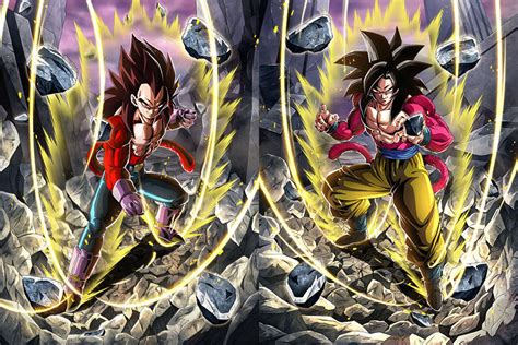 Goku Vegeta Ssj4 Cards Dokkan Battle By Maxiuchiha22 On Deviantart