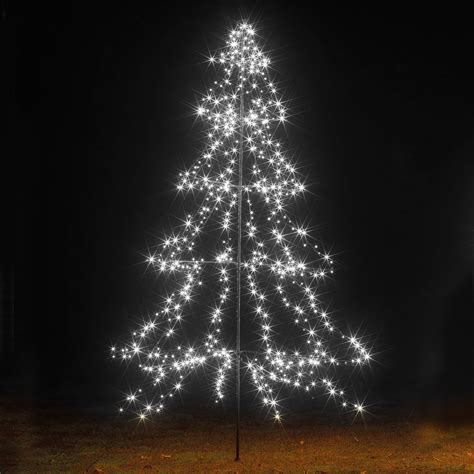 Kaemingk 2m Led Light Up Outdoor Christmas Tree 420 Leds