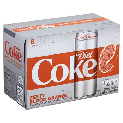 Coca Cola Zesty Blood Orange Diet Coke 12 Oz Cans Shop Soda At H E B