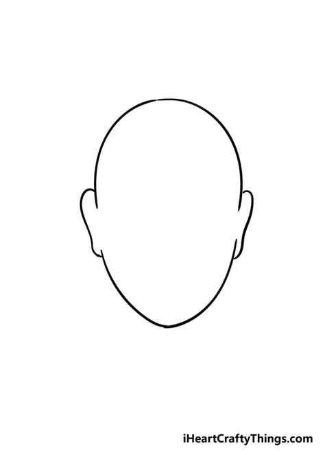 Face Shape Drawing How To Draw A Face Shape Step By Step