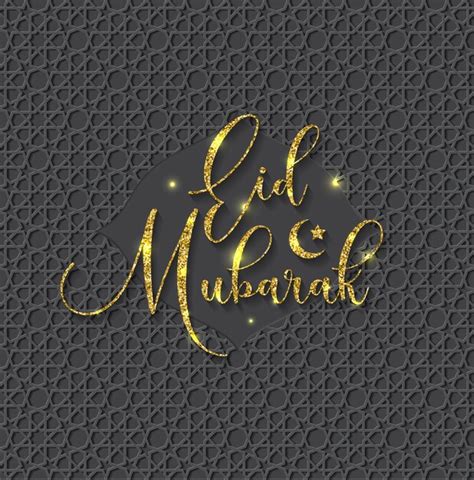 Premium Vector Isolated Calligraphy Of Happy Eid Mubarak With Gold