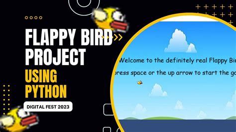 Flappy Bird Game Using Python And Pygame Digital Fest 2023 Youtube