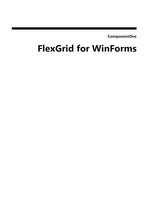 Pdf Flexgrid For Winforms€ · Edit Tutorial 111 112 Step 1 Of 6