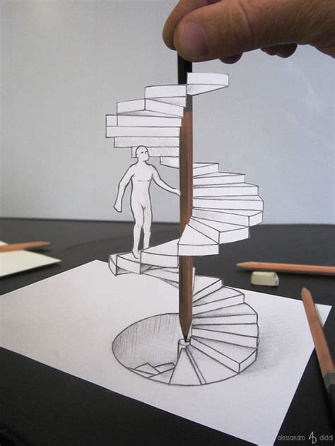 Italian Artist Brings His 3d Drawings To Life By Making Them Leap Off