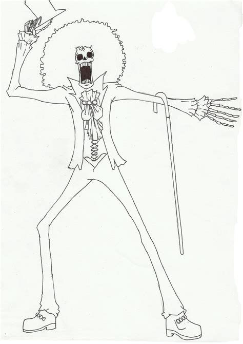 One Piece Brook Coloring Pages