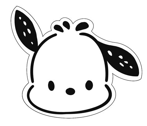 Pochacco Head Coloring Page Free Printable Coloring Pages