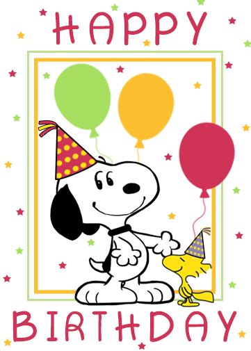 Snoopy Birthday Ecard Crazecards