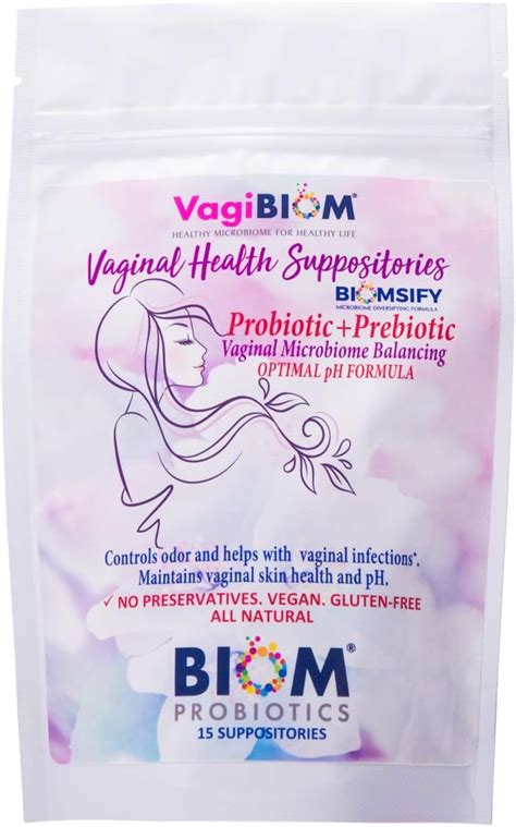 biom vaginal probiotic suppository natural vaginal ph and odor control regimen