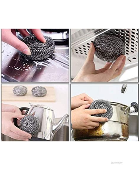 Steel Wool Scrubber Stainless Steel Sponges Metal Scrubber Metal Scouring Pads Kitchen And