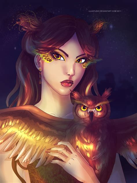 Owl Girl By Lilacattis On Deviantart