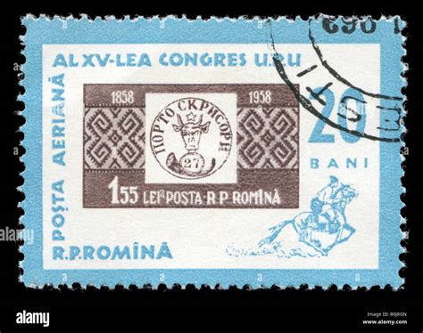 Postage Stamp From Romania In The Stamp Day Series Issued In 1963 Stock