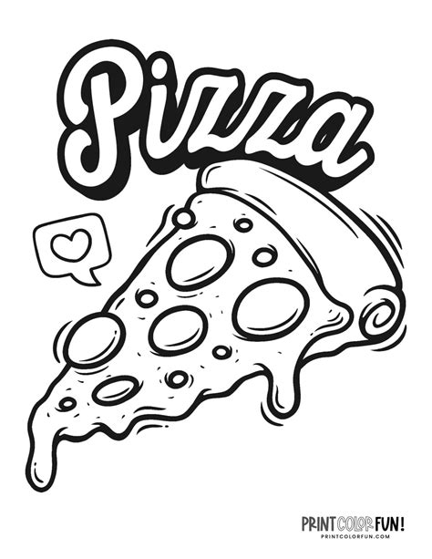 Pizza Pie Coloring Page Coloring Pages