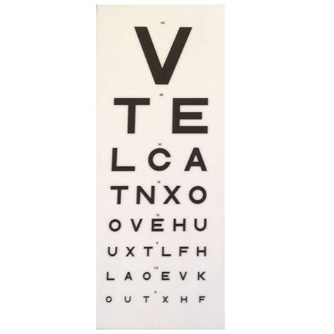 3m Dvla Snellen Chart With 75 Line Panda Medical Ltd