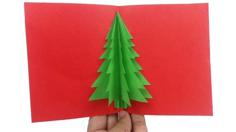 how to make christmas tree pop up card easy 3d christmas pop up card for christmas 2018 cards