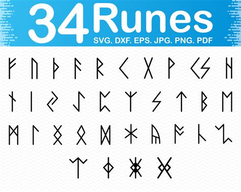 Nordic Runes Svg Viking Runes Svg Runes Svg Viking Alphabet Etsy The