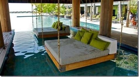 Hanging Beds Over Pool Tree House Bedroom Beach House
