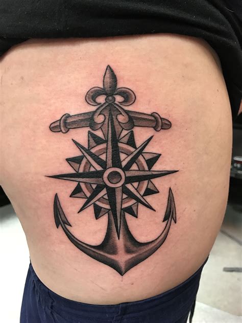 Anchor And Compass Tattoo Anchor Compass Tattoo Compass Tattoo Design