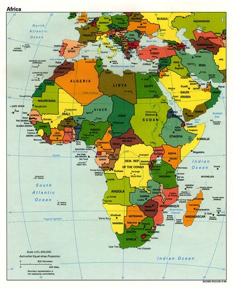 Detailed Political Map Of Africa Africa Detailed Political Map
