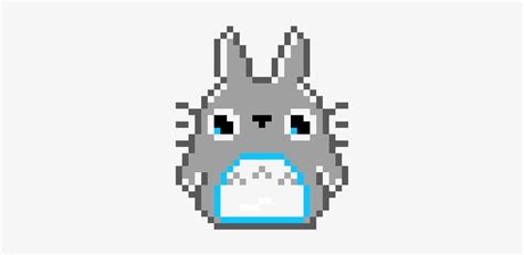 Totoro Pixel Art Grid