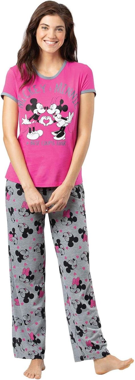 Pajamagram Disney Pajamas Women Disney Pjs For Women Minnie Mouse Pink 12 14 At Amazon Women