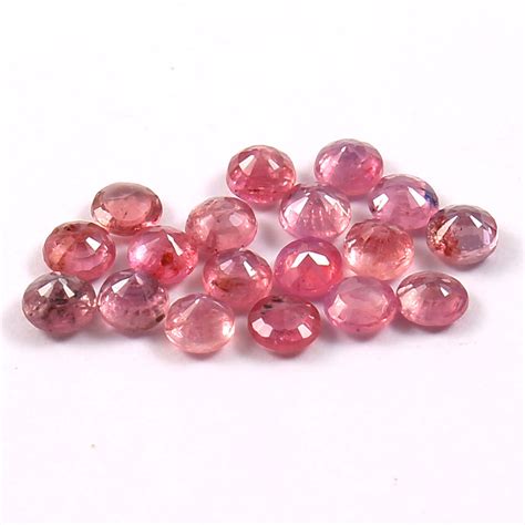 Pink Sapphire Gemstone Round Calibrated Cutfine Quality Etsy