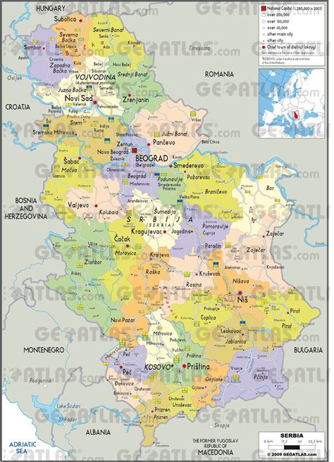 Carte De La Serbie Plusieurs Cartes Du Pays En Europe