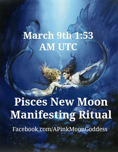 New Moon In Pisces Manifesting Ritual New Moon Rituals New Moon Pisces