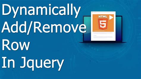 How To Dynamically Add Remove Table Row In Jquery With Example